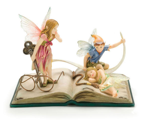 Faerie Glen “Bedtime Stories” Fairy Figurine – Retired Collectible