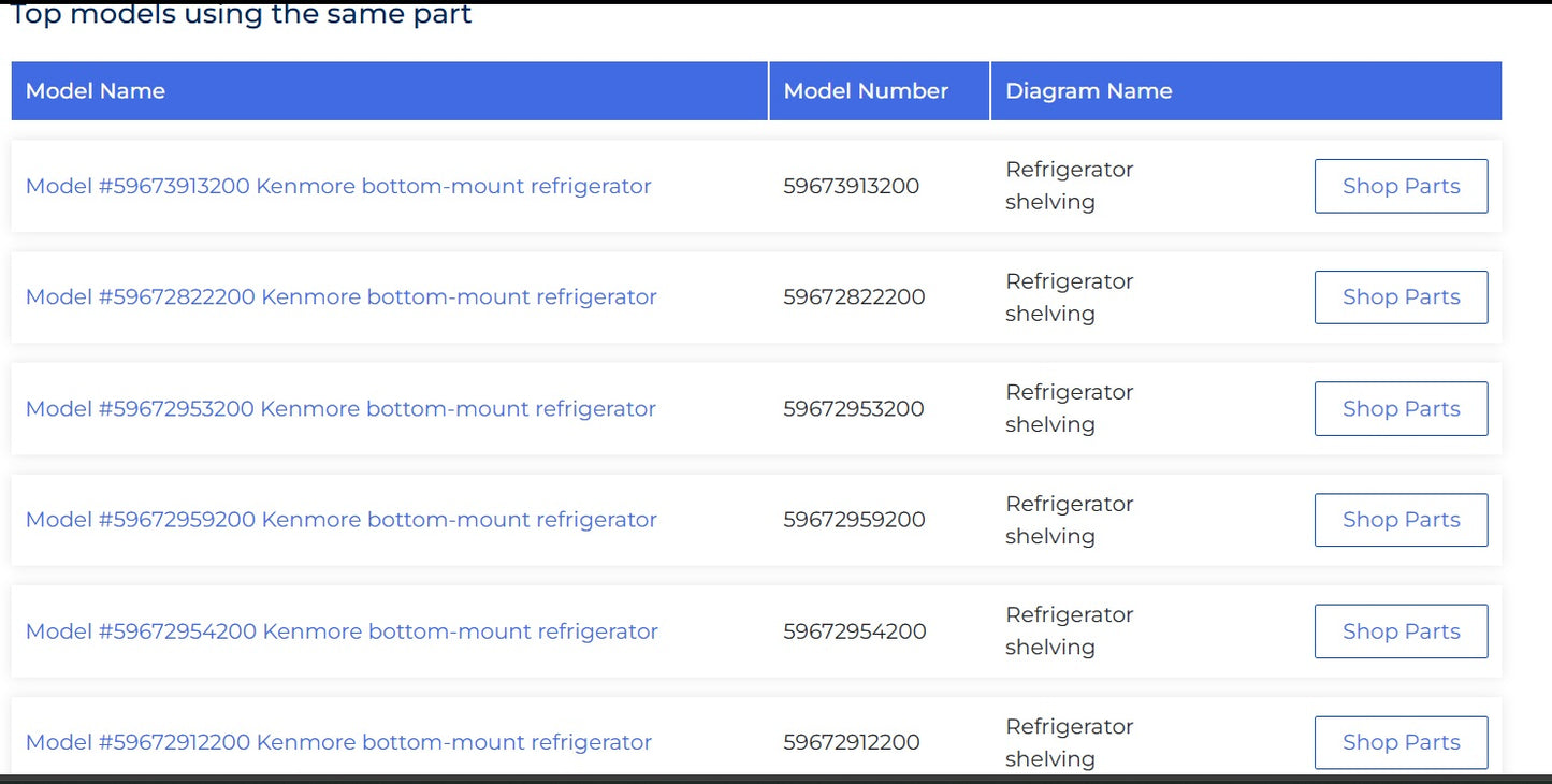 Fridge Glass Shelf for Deli Crisper Kenmore Model 596.62914200 Appliance Parts