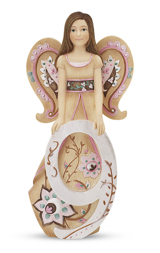 9 Year Old Girl Birthday Angel Figurine 6.75 "  Perfectly Paisley Collectible