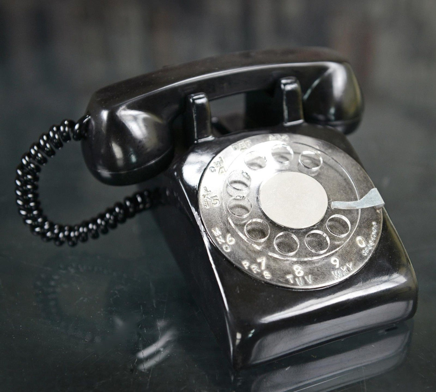 Black Telephone Money Bank Resin 14-209 - Piggy Bank - LB