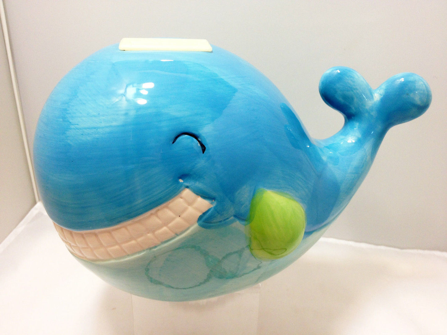 Blue Whale Ceramic Money Box - Piggy Bank