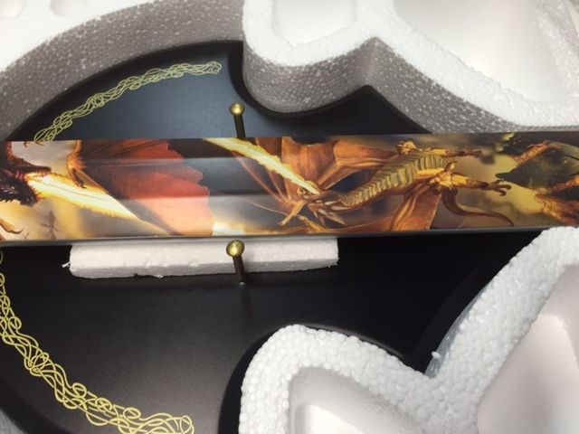 Dragons Doom Replica Wall Decor Resin Sword Dragon Art Bradford Exchange