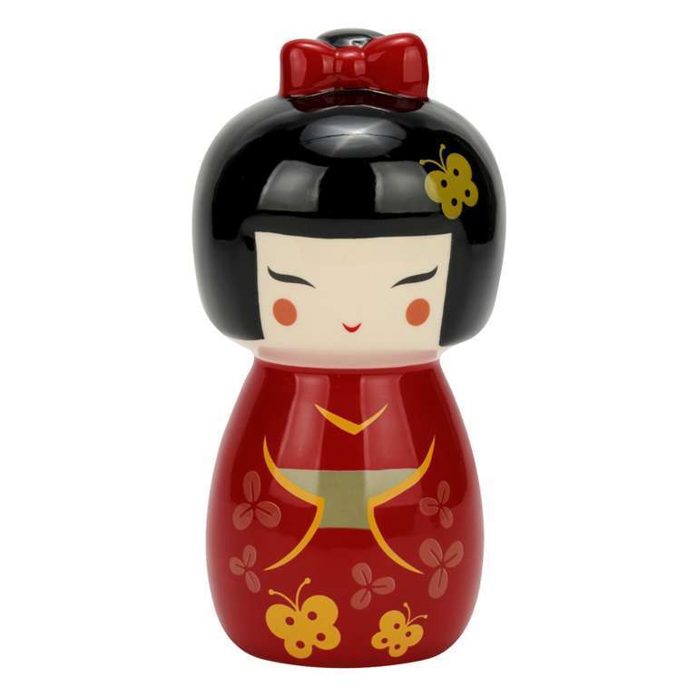 Geisha Girl Ceramic Money Box - Piggy Bank - Red