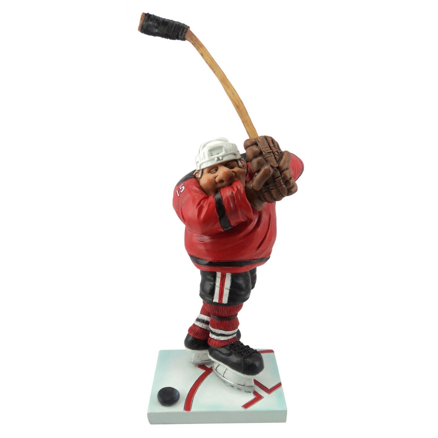Hockey Player Slapshot with Hockey Stick Figurine Resin 16-452 - LB