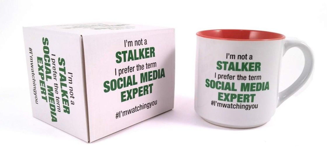 I'm Not a Stalker I Prefer Social Media Expert Ceramic Mug - SP