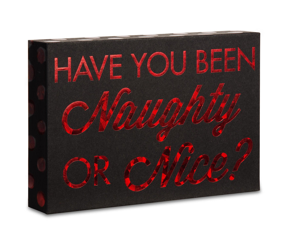 Naughty or Nice Wall Plaque - Cocktails - Fabulous Hiccup Girls