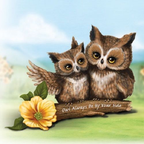 Owl Always Be At Your Side - Your Such a Hoot Figurine Bradford Exchange