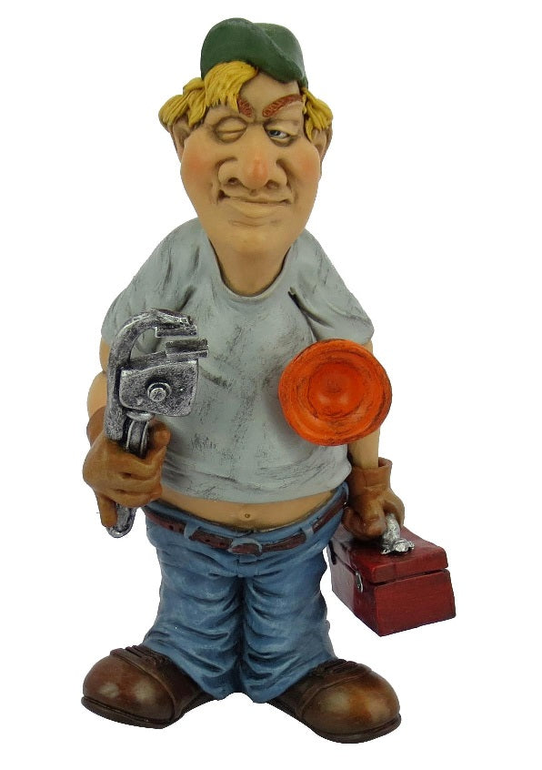 Grumpy Jon Plumber - Comical World Collectible - 16-533