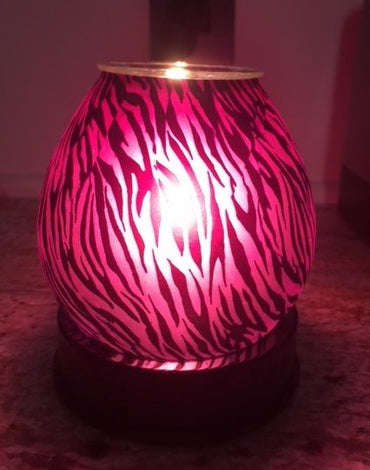 Pink Zebra Touch Lamp Burner Warmer Soy & Oils Fragrance / Oil Burner OA-347