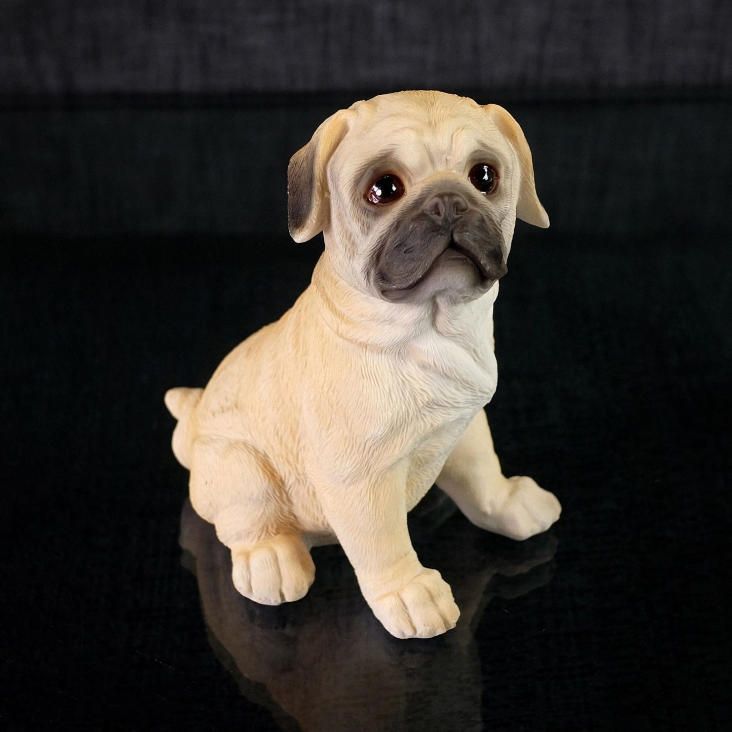 Pug Dog Figurine Statue Resin 16-696 - LB