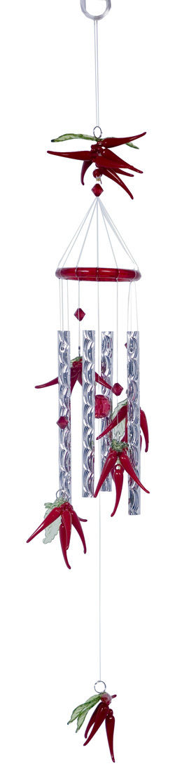 Red Chili Peppers Chimes Acrylic 25 inches - RAI 79321