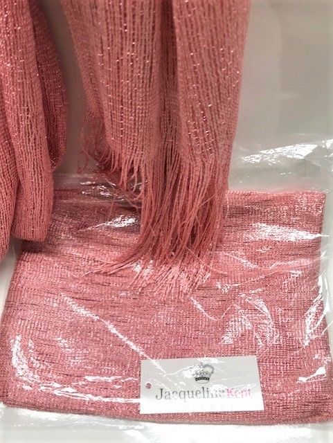 Rose Gold Sparkle Scarf / Wrap by Jacqueline Kent - Rose Gold Scarf Only