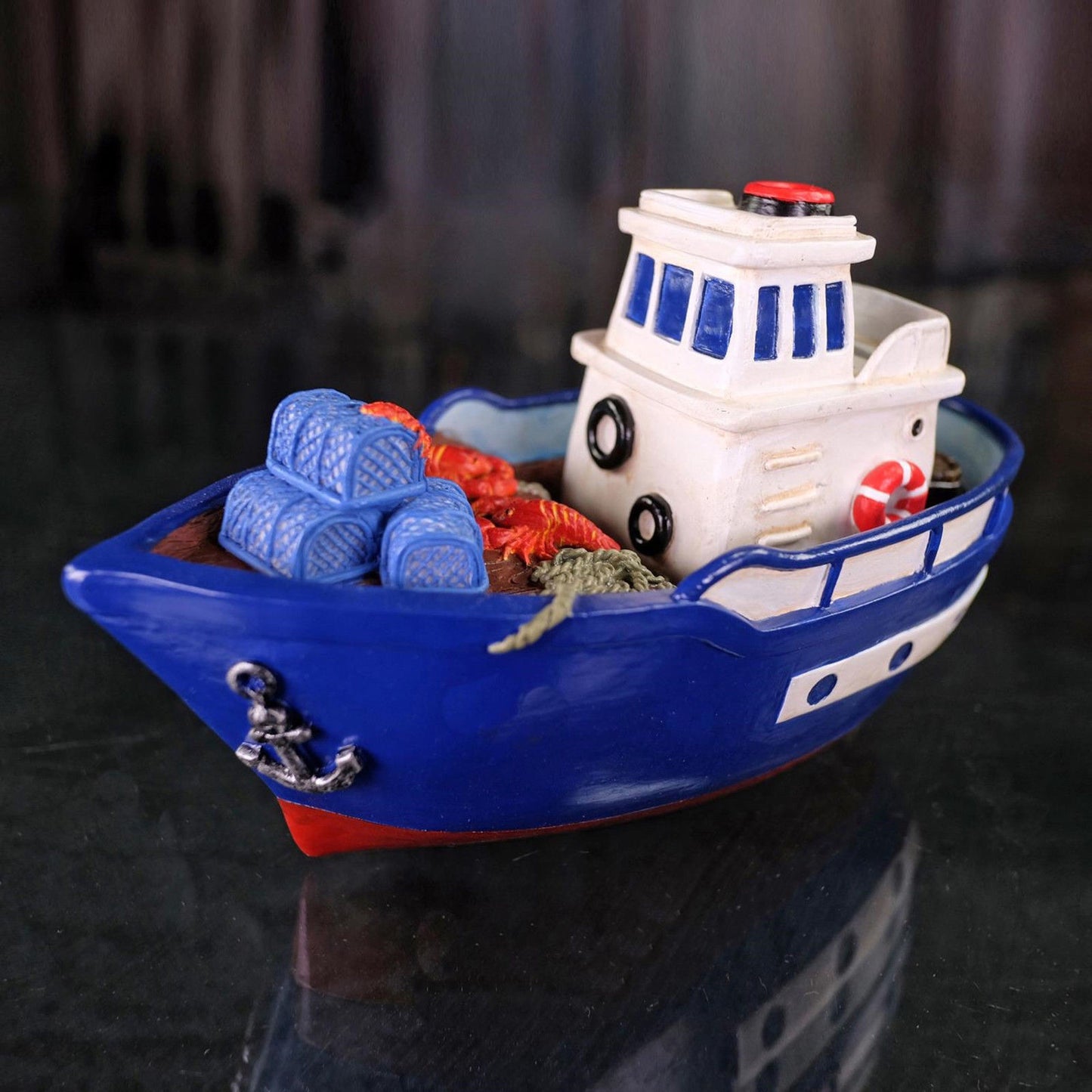 Sail Boat Money Bank Resin 14-230 - Piggy Bank - LB