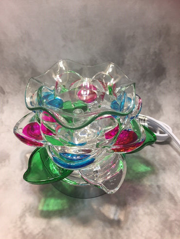 Touch Lamp Flower Petal Burner Warmer  Soy  & Oils Fragrance / Oil Burner E-11