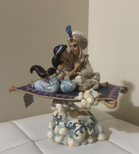 Disney Aladdin & Jasmine “A Whole New World” Magic Carpet Musical Figurine – Display Piece