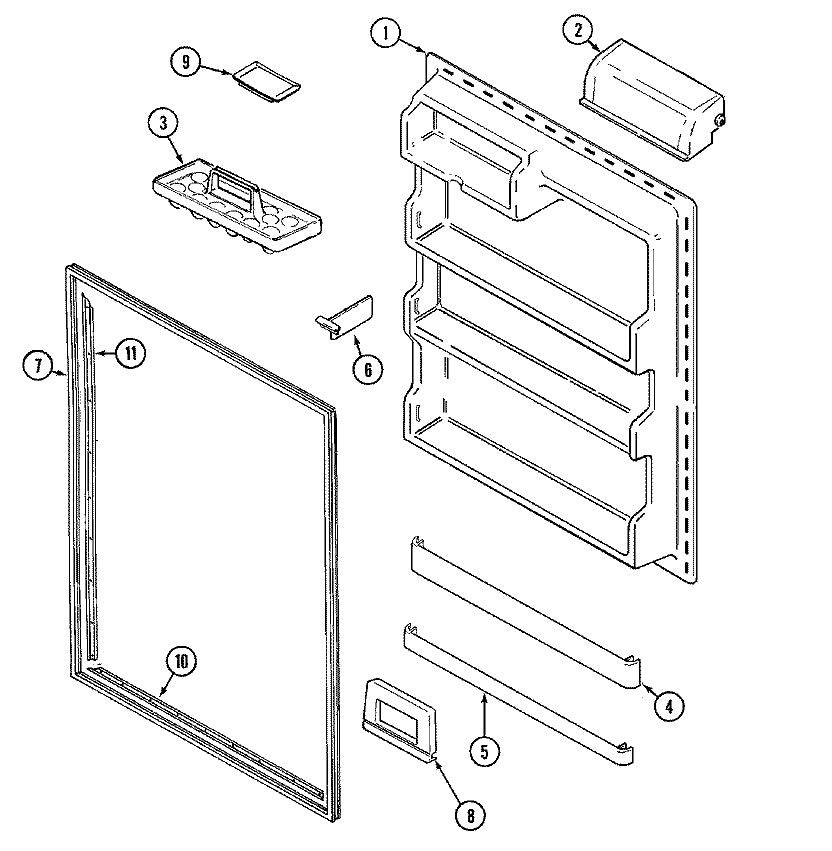 Whirlpool Door Bar / Bin Front Pick Off Shelf 61005405 NEW PART