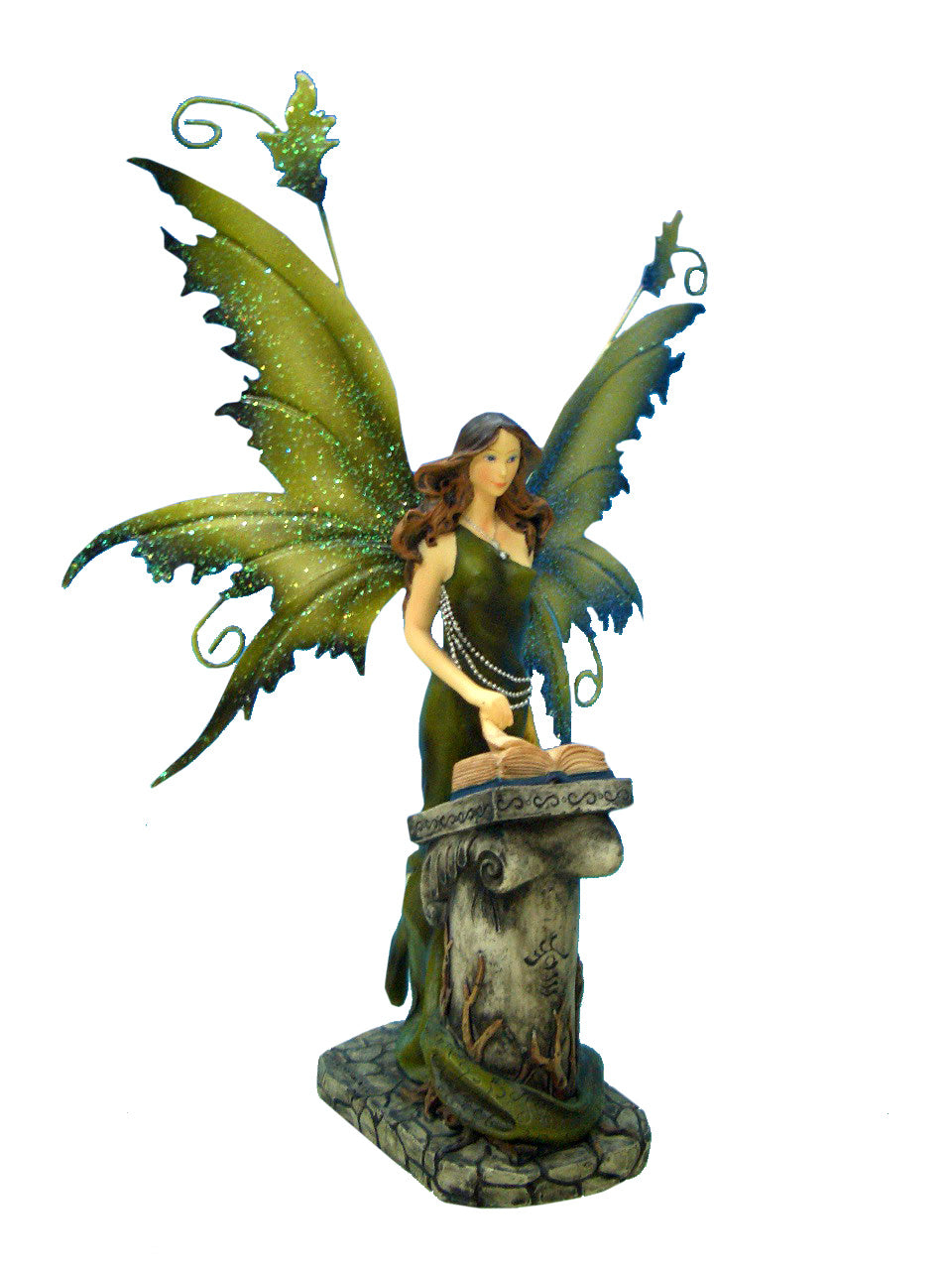 Legends of Avalon Fairy Figurine FYP 56 Fairy Reading Book on Pillar
