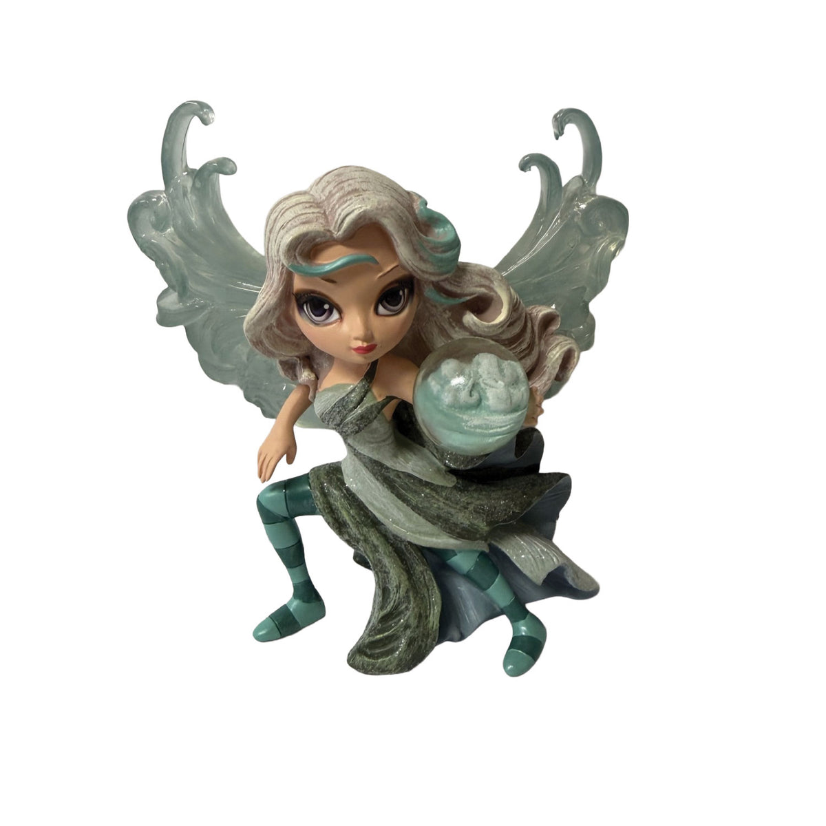 Gail Keeper of the Wind fairy holding an orb with swirling wings