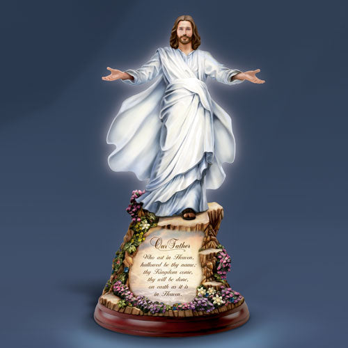 The Sermon on the Mount Jesus Figurine Bradford Exchange Thomas Kinkade