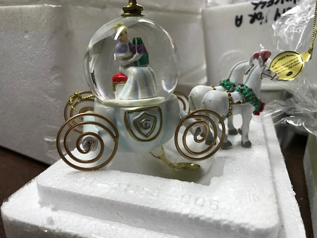 Cinderella Carriage Water Globe Disney Castle Collection / an Ornament
