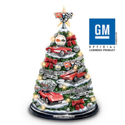 Corvette Christmas Tree - Musical Bradford Exchange