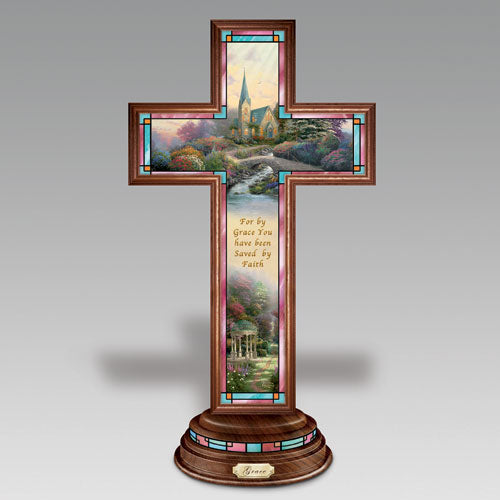 Grace - Light of Faith Cross Christ Jesus Figurine Bradford Exchange