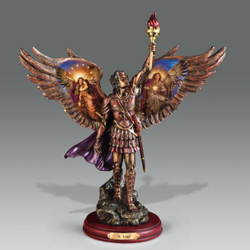 URIEL: PROTECTOR OF TRUTH Bronze Archangel Bradford Exchange