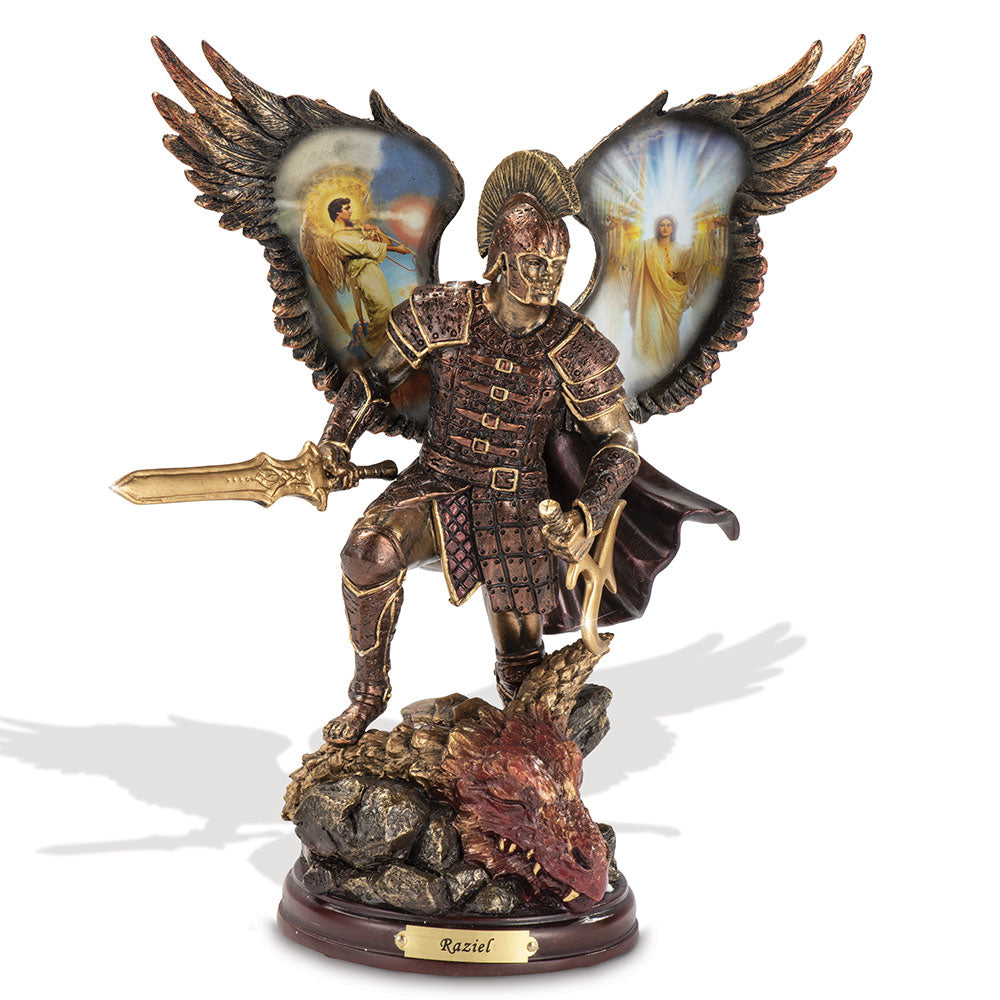 RAZIEL: KEEPER OF SECRETS Bronze Archangel Bradford Exchange