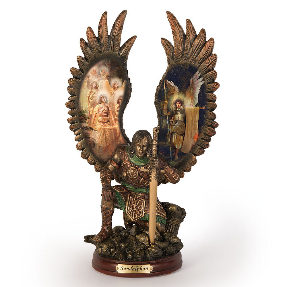 SANDALPHON: PROTECTOR Bronze Archangel Bradford Exchange