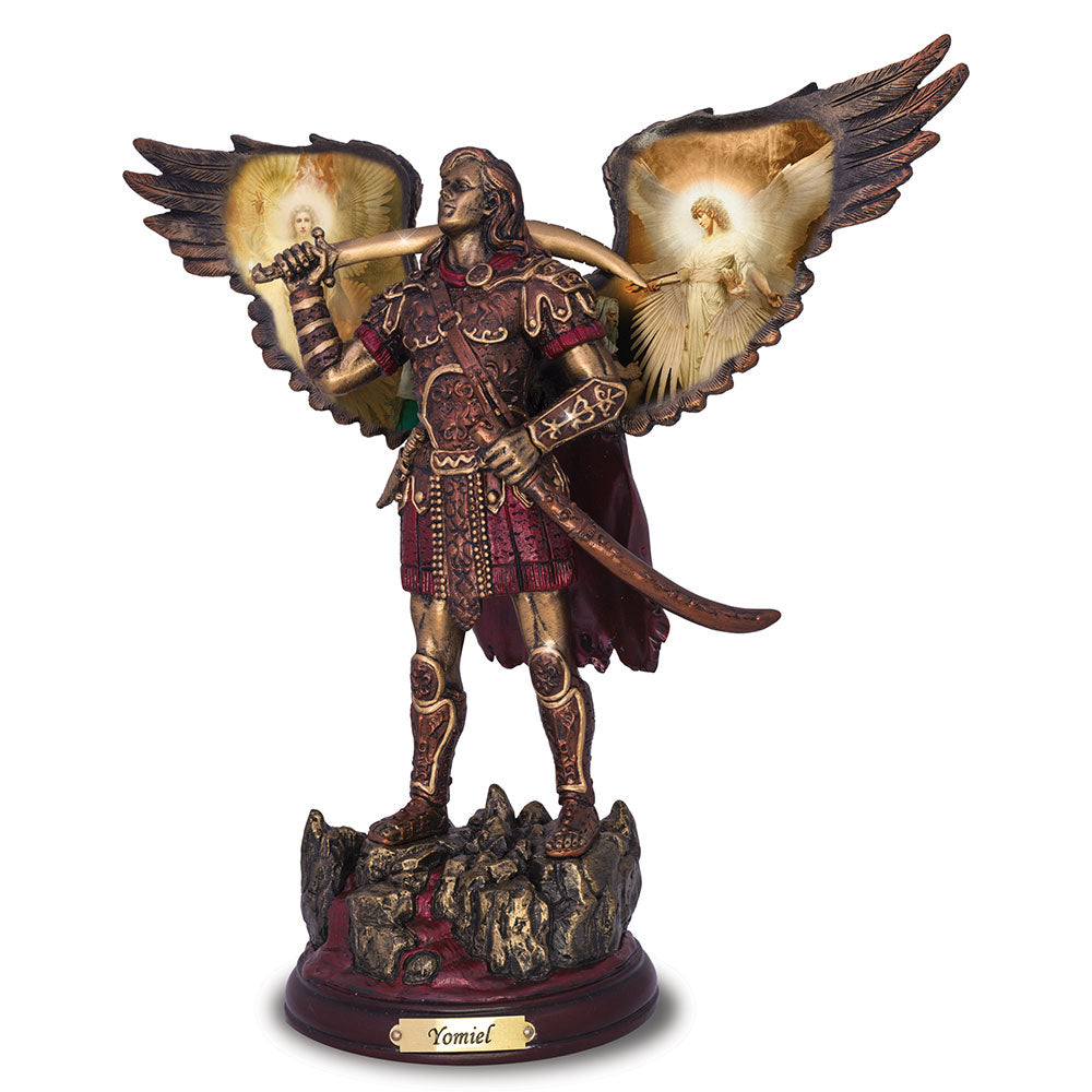 YOMIEL: DAY OF GOD Bronze Arch Angel Bradford Exchange