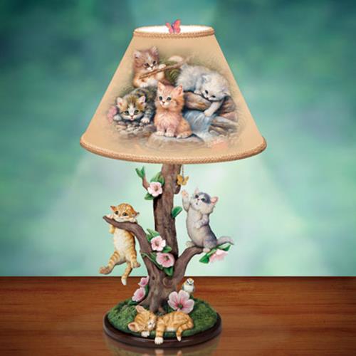 Kitten Table Top Lamp Bradford Exchange