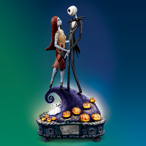 Disney Simply Meant To Be Jack Sally Nightmare Before Christmas Figurine Retired
