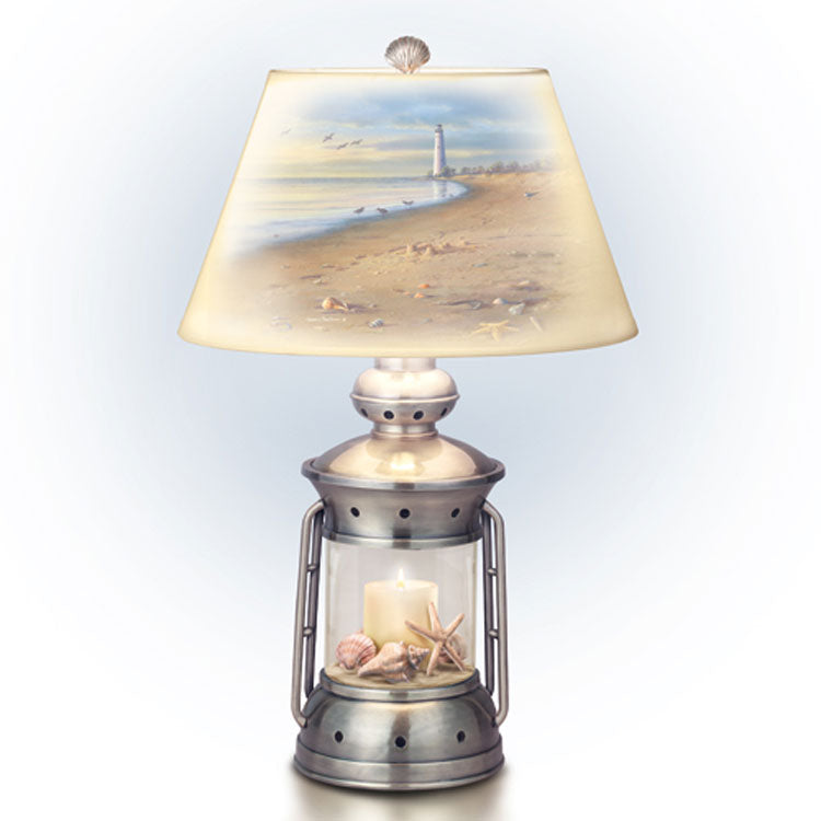 Coastal Treasures James Hautman Table Top Lamp Bradford Exchange