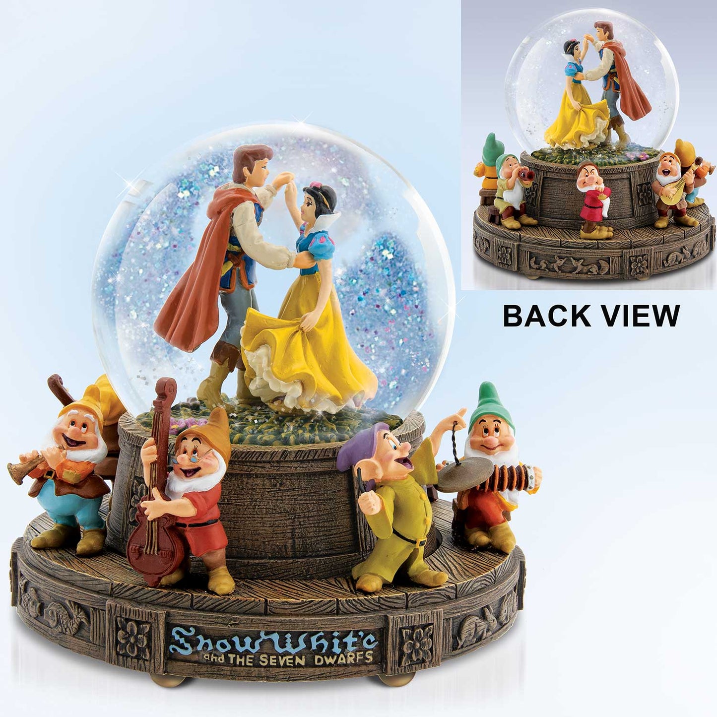 Disney Snow White Glitter Water Globe Bradford Exchange