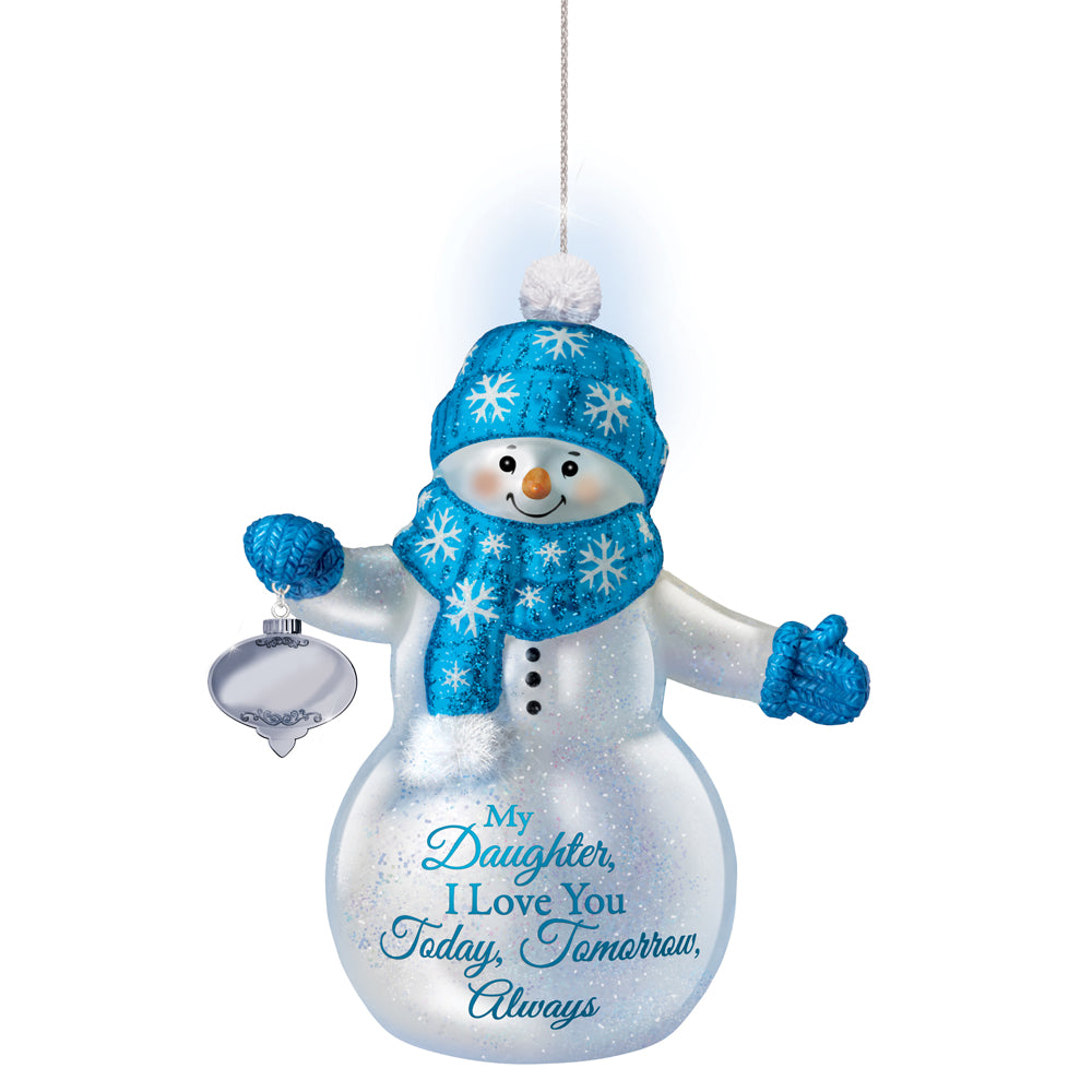 Snow Kissed Wishes Ornament Snowman Bradford Exchange