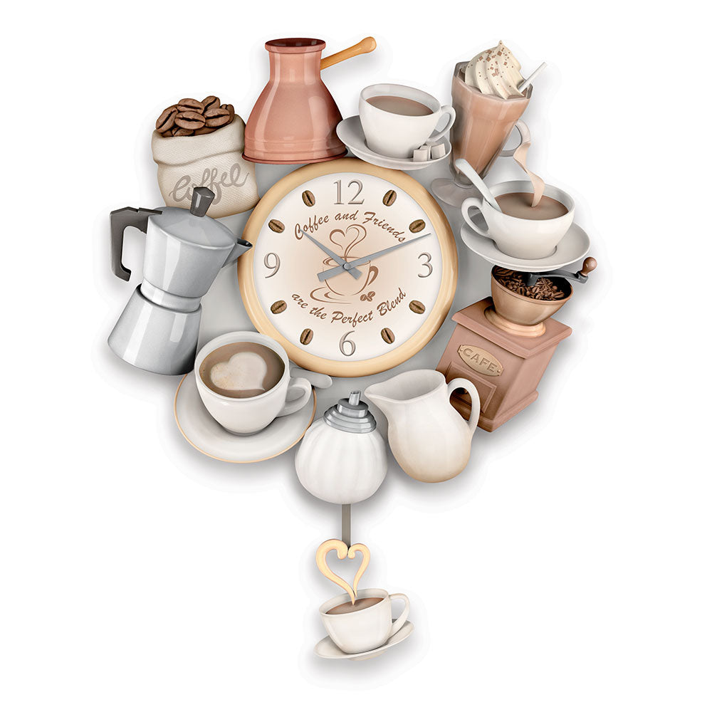 The Perfect Blend Coffee Drink Wall Clock Bradford Exchange