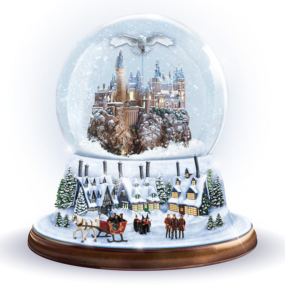 Journey to Hogwarts Harry Potter Glitter Water Globe Snowdome Musical