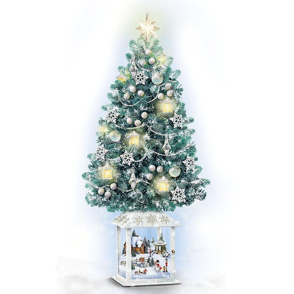 Festival of Lights Thomas Kinkade Tree Figurine Bradford Exchange