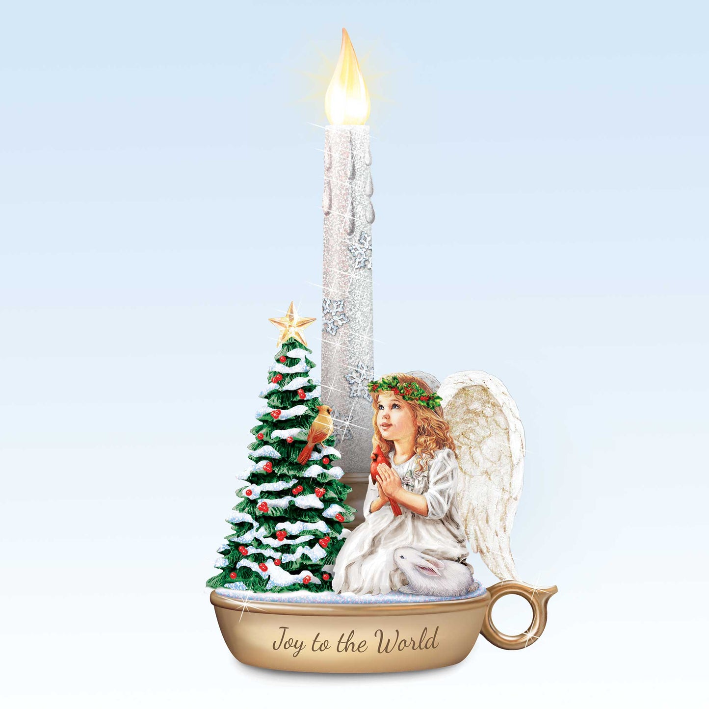 Peace on Earth Angel with Candle Angel Figurine Dona Gelsinger