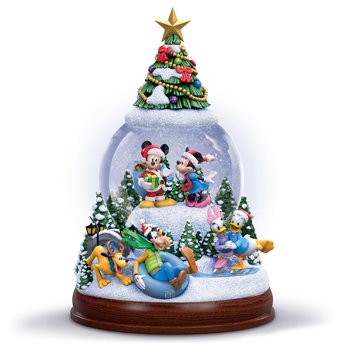 Disney Holiday Magic Glitter Water Globe Bradford Exchange