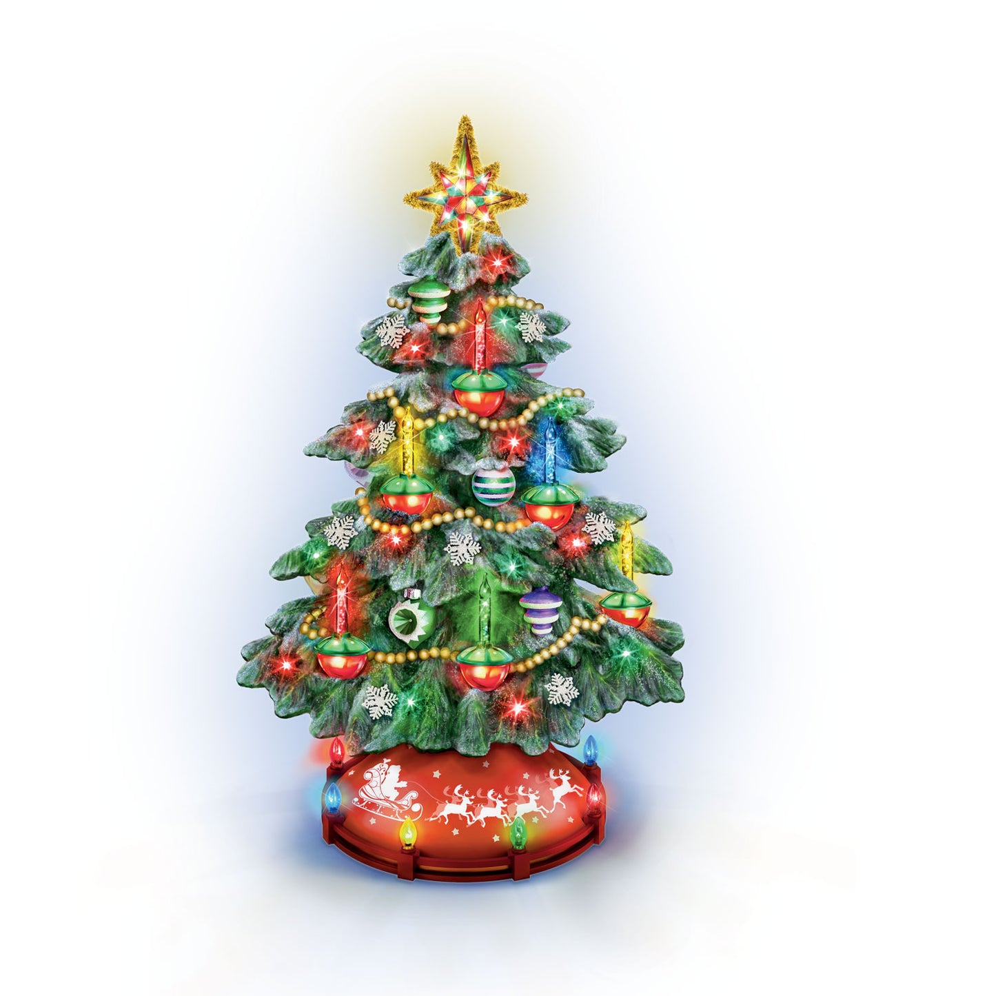 Vintage Bubble Light Tree - Thomas Kinkade Bradford Exchange