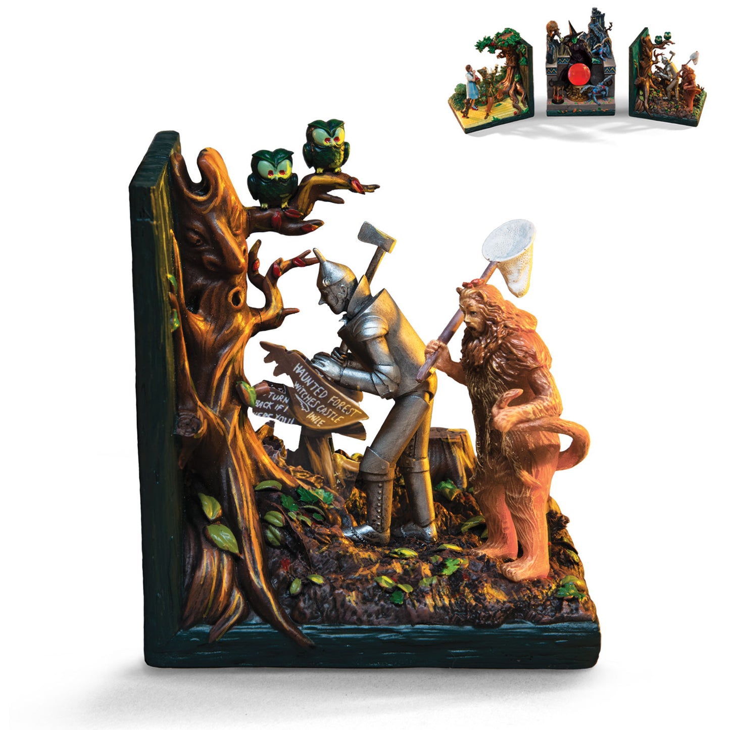 Tinman and Cowardly Lion Bookend Issue 3 Figurine Wizard of Oz Bradford Exchange