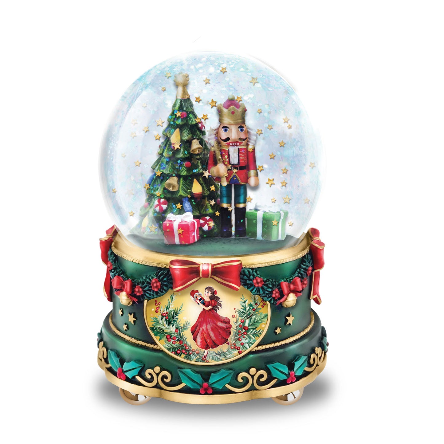 Nutcracker Glitter Water Globe / Snow Dome - Bradford Exchange