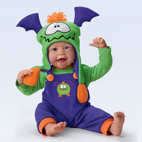 Little Monster Boy Baby Doll Real Touch 18" Vinyl Ashton Drake