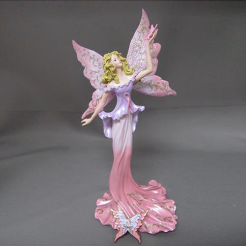 Wishes For Faith Fairy Figurine Breast Cancer BCA