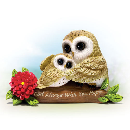 Owl Always Wish You Hope Figurine / Statue Bradford Exchange