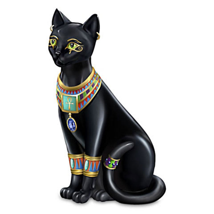 Egyptian Pharoah Cat Figurine / Statue Bradford Exchange