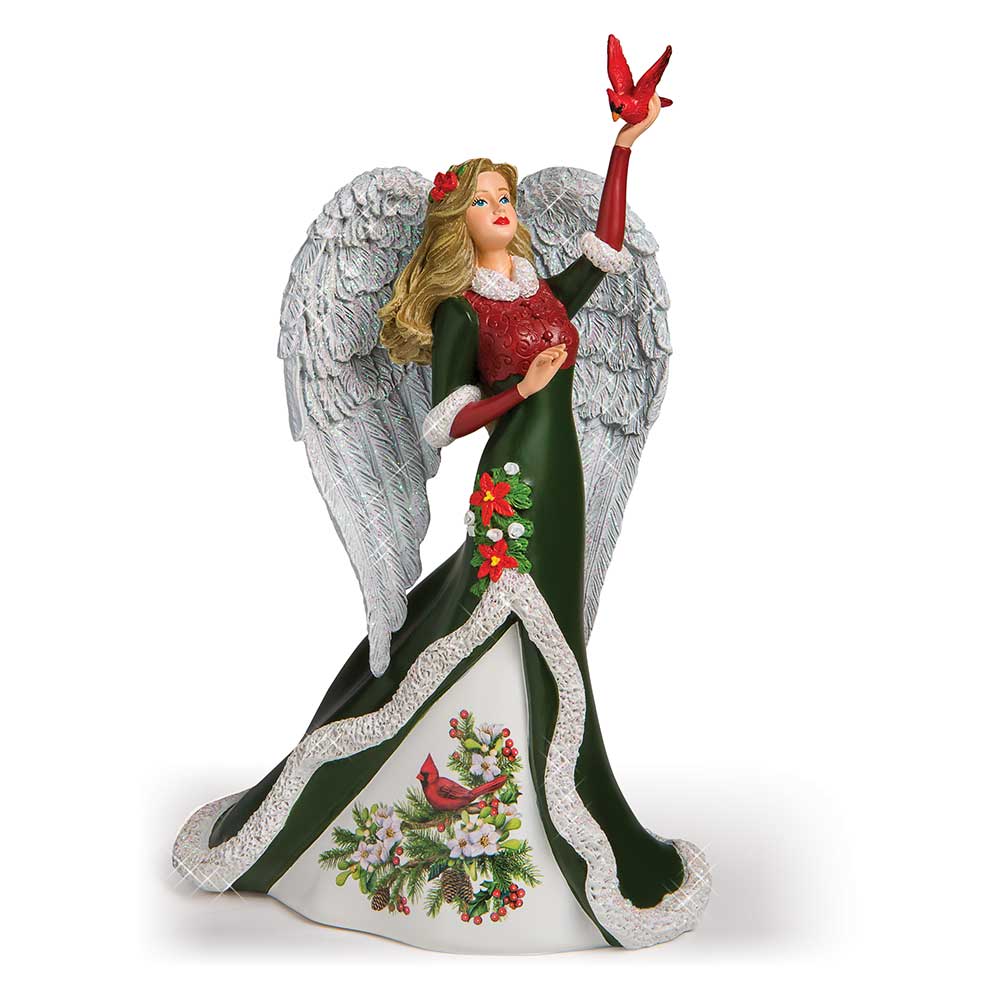 Resplendent Charm Holiday Christmas Lady Figurine Bradford Exchange