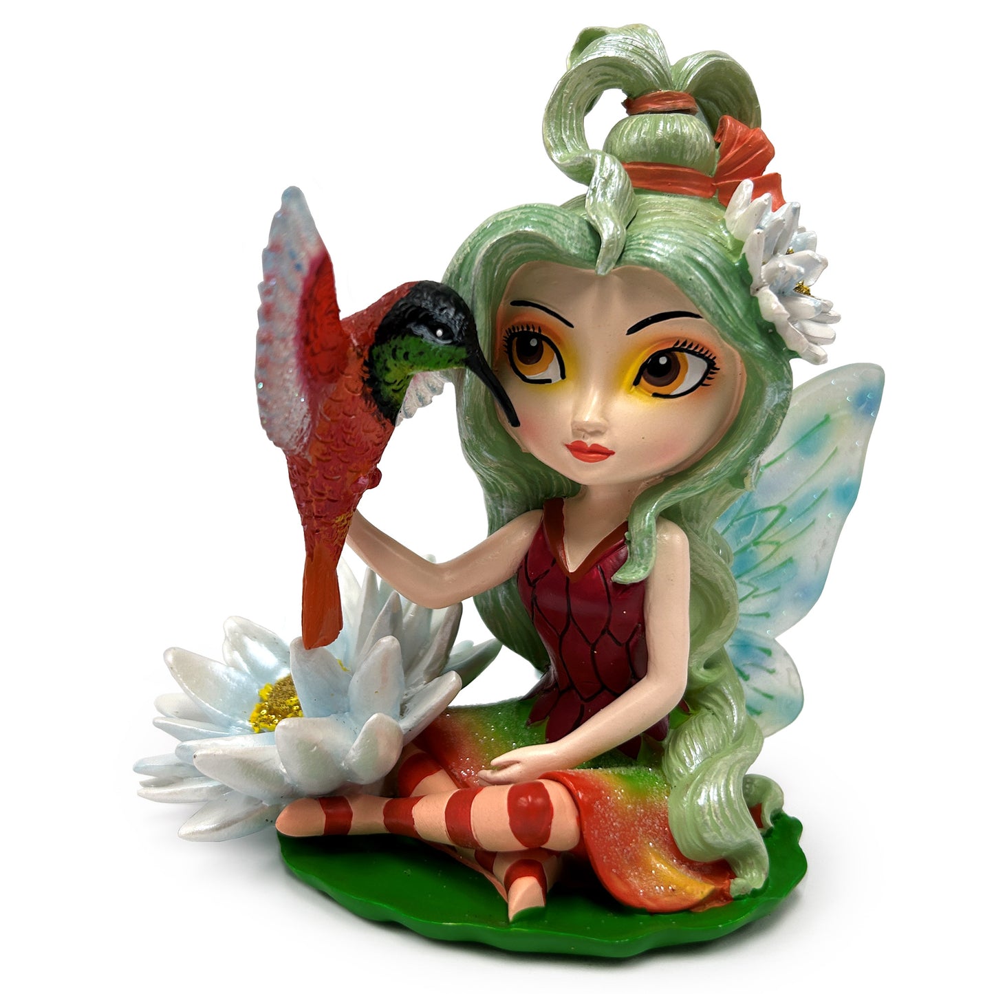 Splendid Resilient Protection Fairy Figurine Hummingbird Jasmine Becket Griffith