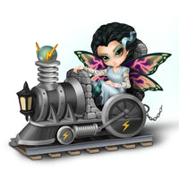 ELECTRIFYING BEAUTY All Aboard Halloween Train Fairy Jasmine Becket-Griffith